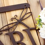 Personalized Hanging Metal Orchard Name Sign with Bumble Bee Insect 2 small