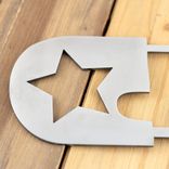 Personalized Newborn Baby Name and Birth Year Metal Sign, Safety Pin & Star, New Infant Boy or Girl Nursery Wall Art, Shower Keepsake Gift 5 small