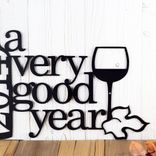 Personalized Wedding Anniversary Established Metal Sign, A Very Good Year Wall Art, Custom Wine Lover Housewarming Gift, Winery & Bar Plaque 4 small