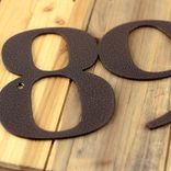 Custom Metal House Number Plaque, Personalized Horizontal Address Steel Sign, Minimalist Laser Cut Numbers for Farmhouse Entryway 2 small