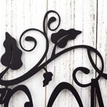 Personalized Metal Family Name and Established Year Sign with Vines and Scrolls 3 small