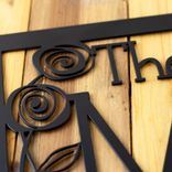 Last Name Sign for Wall, Address Sign for House, Roses, Metal Signs Personalized Outdoor, Yard Signs Personalized 2 small