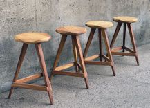 Modern Contemporary Tripod Barstool 3 small