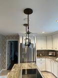Lincoln Lantern Candelabra Pendant Light With Hand Blown Glass 3 small