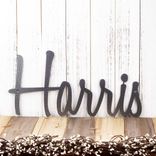 Personalized Metal Script Name Plaque 4 small