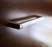 Cabinet Pull 3/8", Drawer Handles, Hand Forged Hammered Cabinet Hardware, Custom Modern Rustic Industrial Farmhouse Pull, Kitchen Cabinets 5 small