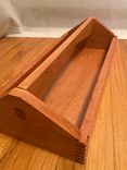 Handmade cherry and maple tool caddy. 2 small