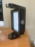 Rotating maple picture frame with stainless hardware. 4 small