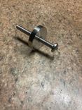 Stainless steel, custom spacers , 304 material.  4 small