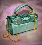 Genuine alligator leather hand bag mermaid goddess 2 small