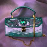 Genuine alligator leather hand bag mermaid goddess 1 small