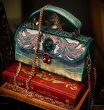 Genuine alligator leather hand bag mermaid goddess 4 small