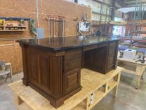 Walnut and Quartz Executive Desk 1 small