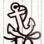 Nautical Metal House Number Plaque with Boat Anchor 3 small