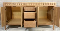 Linworth 60 Fluted White Oak Bathroom Vanity with Elegant Reeded Detailing 3 small