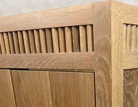 Linworth 60 Fluted White Oak Bathroom Vanity with Elegant Reeded Detailing 6 small
