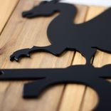 Metal House Number Plaque with Medieval Dragon 2 small