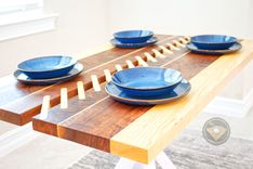 Modern Hardwood Table with Unique Slatted Design 3 small