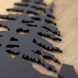 Metal House Number Plaque with Pine Trees 2 small