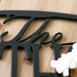 Personalized Oval Hanging Metal Family Name Plaque 2 small