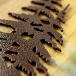 Custom Pine Tree Metal House Number Sign, Rustic Northern Forest Scene, Personalized Horizontal Address Steel Plaque, 5 inch Numbers 2 small