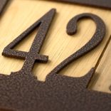 Hanging Rectangular Metal Address Sign 2 small