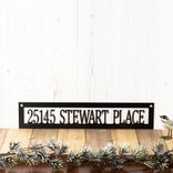 Hanging Rectangular Metal Address Sign 3 small