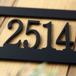 Hanging Rectangular Metal Address Sign 4 small