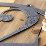 Hanging Oval Metal House Numbers Sign 2 small