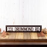 Personalized Metal Address Plaque, Outdoor Hanging House Number, Custom Horizontal Numbers Steel Sign, New Homeowner Housewarming Gift 3 small