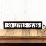 Personalized Rectangular Metal Address Sign 3 small