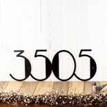 Modern House Number Metal Sign 2 small