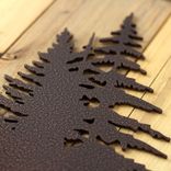 Metal House Numbers Sign with Mountains and Pine Trees 5 small