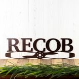 Custom Airplane Propeller Metal Last Name Sign for Aviation Pilot 1 small