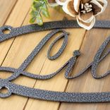 Personalized Hanging Oval Metal Name Sign 2 small