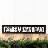Personalized Metal Family Name and Address Sign with Pine Trees 5 small
