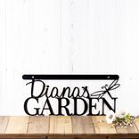 Personalized Hanging Metal Garden Name Plaque with Butterfly Insect 2 small
