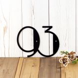 Custom Modern House Number Metal Sign 2 small
