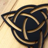 Horizontal Metal House Number Sign with Celtic Knots 2 small
