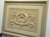 Classic Carved Limestone Decorative 16" x 23" Relief Backsplash Insert Tile 4 small