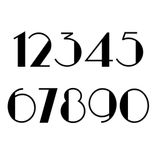 Modern House Number Metal Sign 5 small