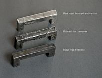 Cabinet Pull 3/8", Drawer Handles, Hand Forged Hammered Cabinet Hardware, Custom Modern Rustic Industrial Farmhouse Pull, Kitchen Cabinets 6 small