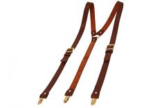 Red Leather Suspenders - Oxblood Leather Suspenders - Burgundy Leather Suspenders 2 small