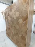Cherry, Curly Maple and Brass Bourbon Cabinet 2 small
