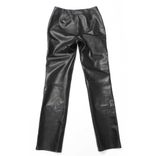 Womens Slim Fit Leather Trousers- Made-to-Order in standard sizes 5 small