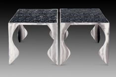 Open curve table, Closed curve, Open and Closed diamond tables bases 6 small