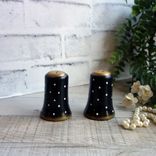 Black White Polka Dot Salt Pepper Shaker Polka Dot Decor Polka Dot Kitchen Decor 1 small
