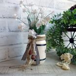 Rustic Honey Bee Decor Jar Vase Floral Decor Bee with Flowers Decor Save The Bees 2 small