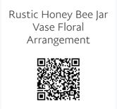 Rustic Honey Bee Decor Jar Vase Floral Decor Bee with Flowers Decor Save The Bees 4 small