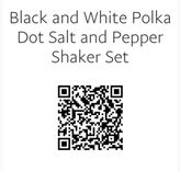 Black White Polka Dot Salt Pepper Shaker Polka Dot Decor Polka Dot Kitchen Decor 3 small